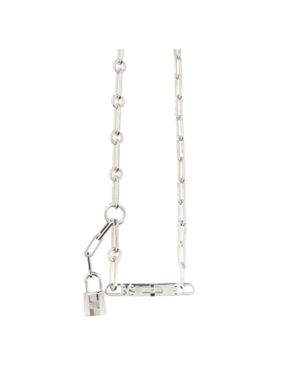 Hermes Kelly Chaine Cadena Necklace 925 Sterling Silver